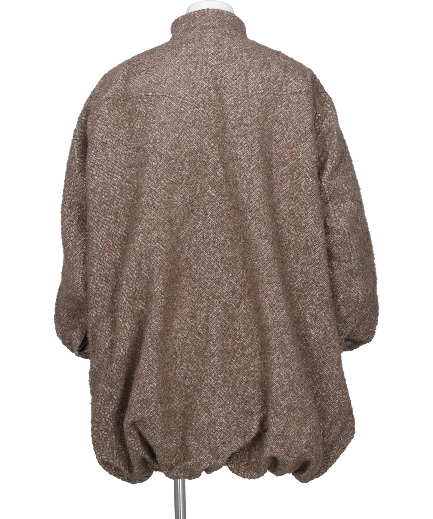HERRINGBONE BALLOON COAT