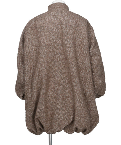 HERRINGBONE BALLOON COAT