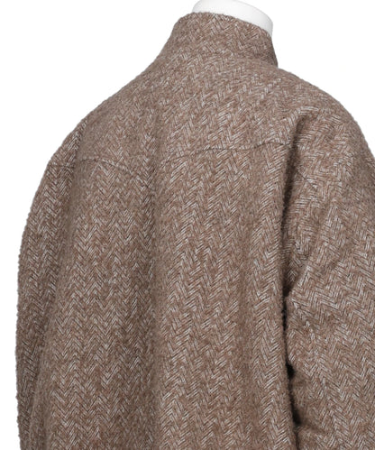 HERRINGBONE BALLOON COAT