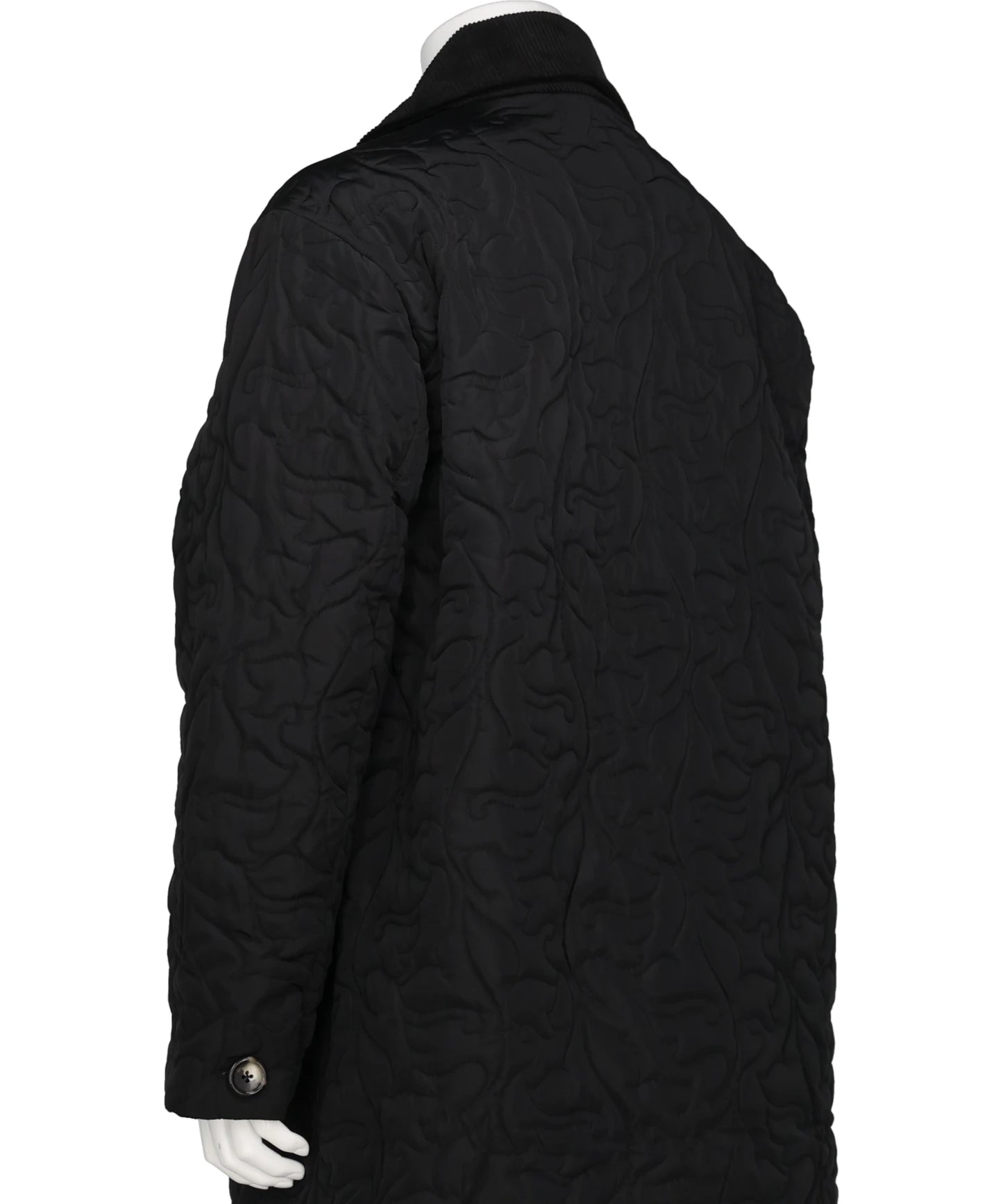 FLOWER PATTERN QUILTED COAT