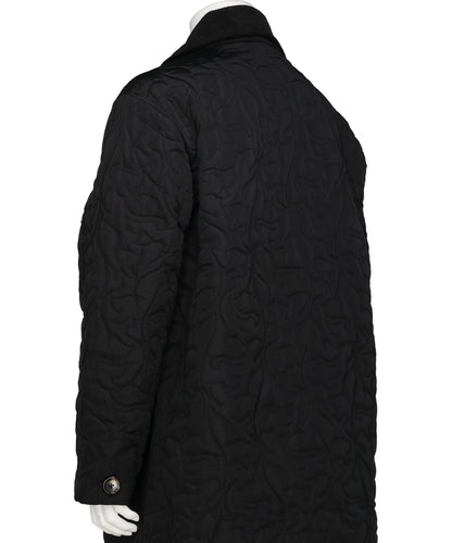 FLOWER PATTERN QUILTED COAT
