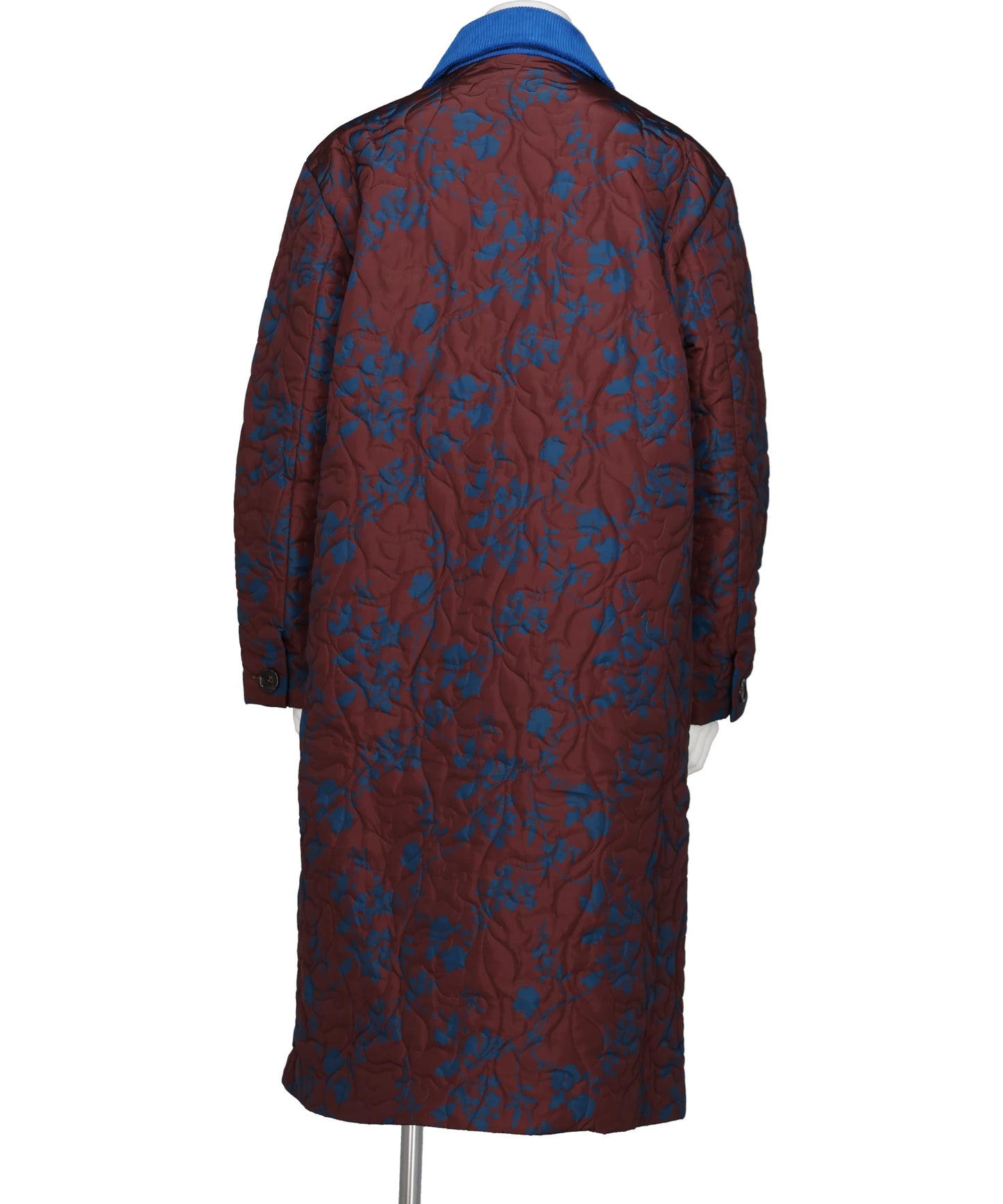 FLOWER PATTERN QUILTED COAT