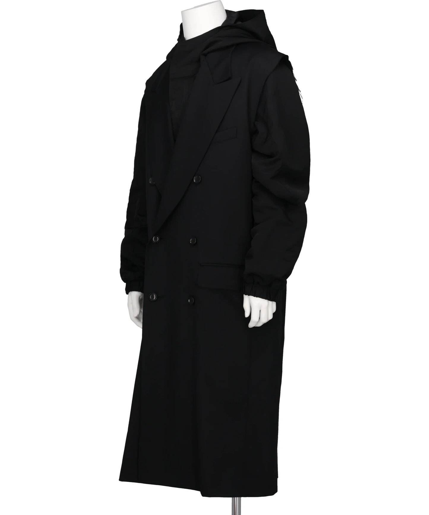 GABARDINE LAYERED COAT