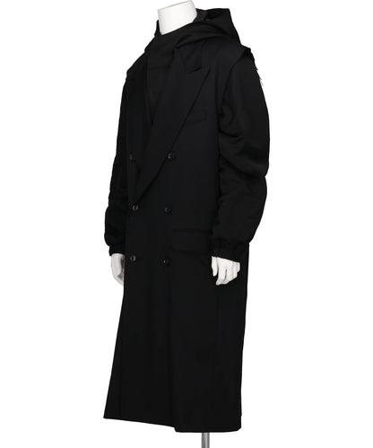 GABARDINE LAYERED COAT