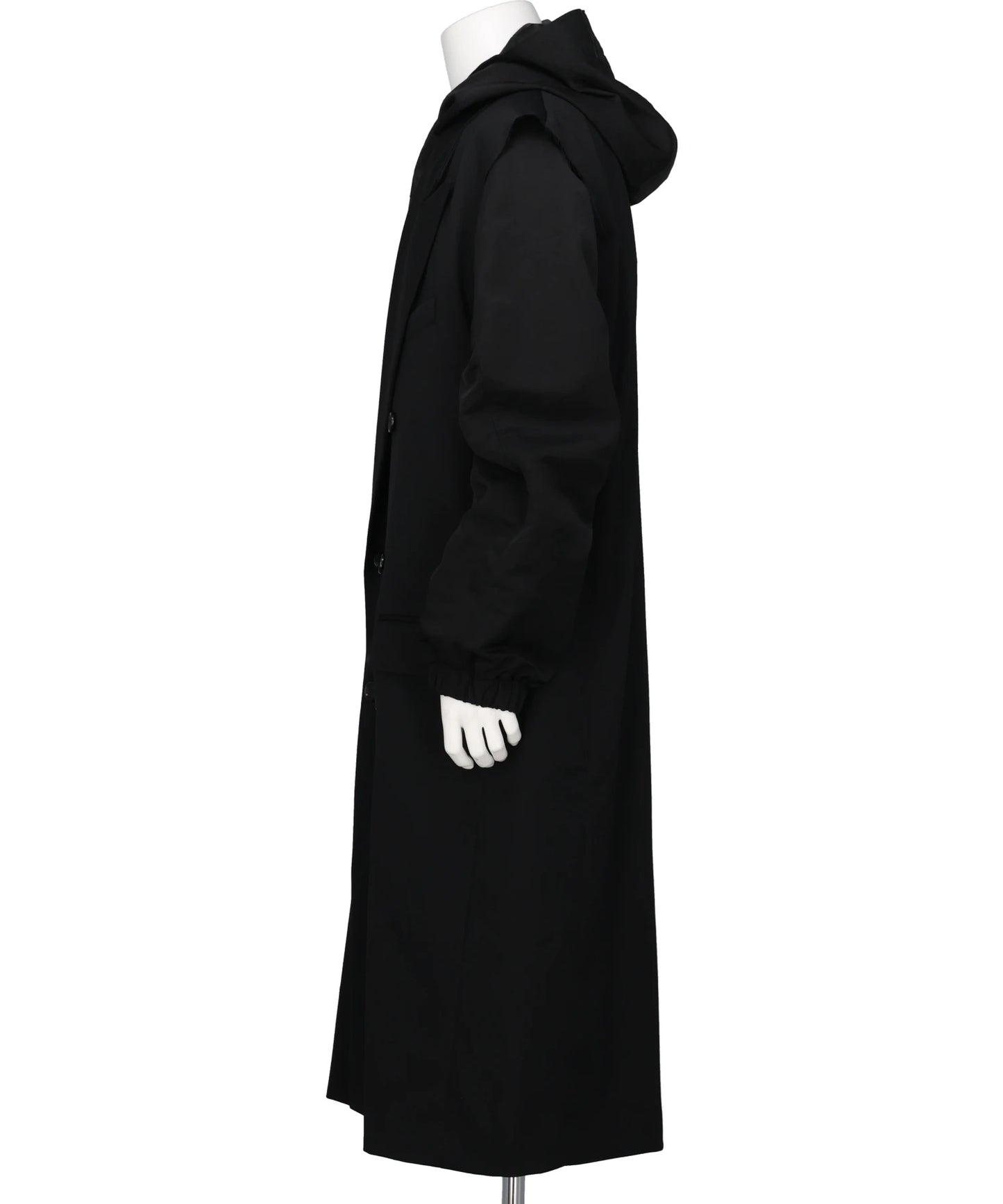 GABARDINE LAYERED COAT