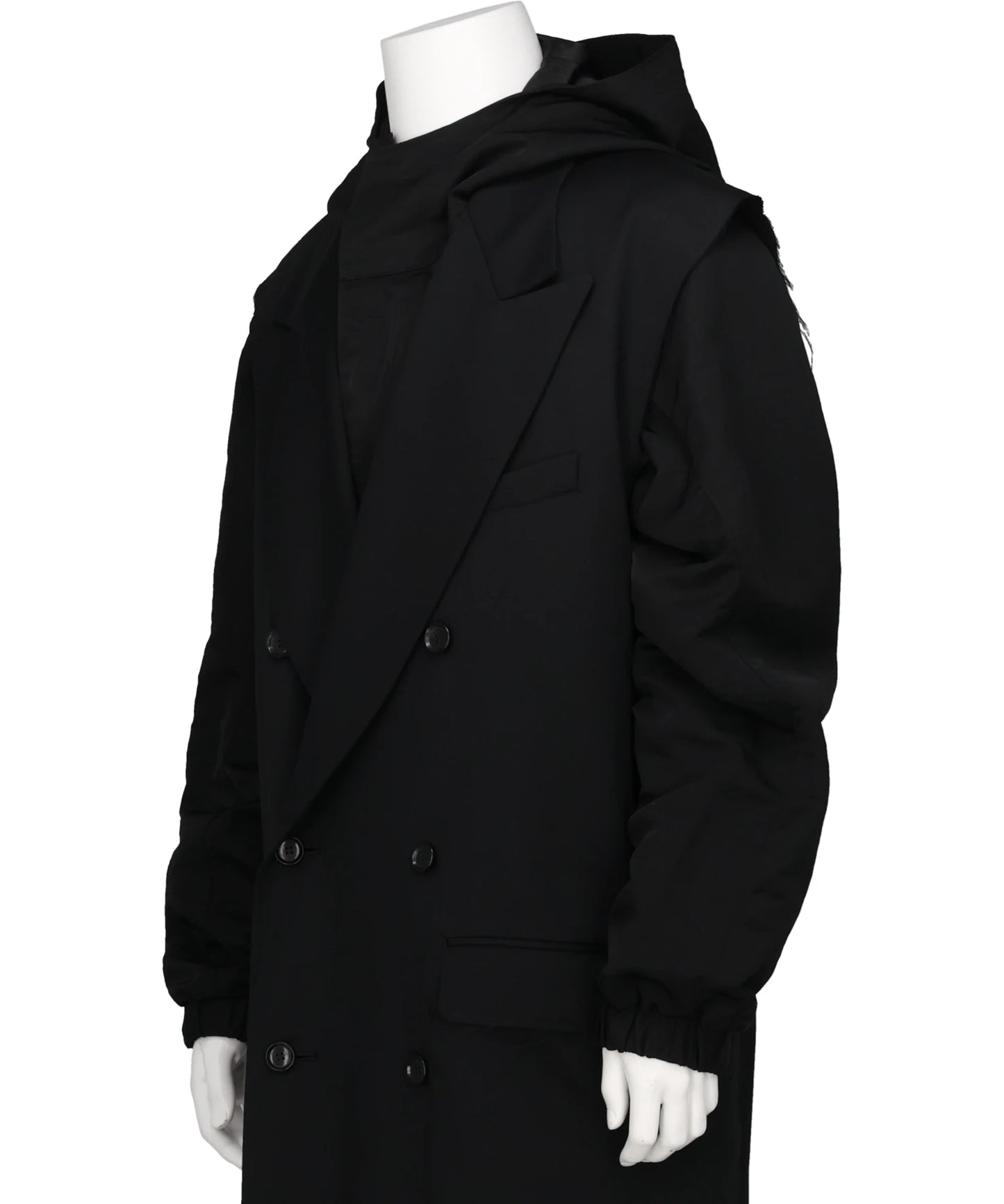 GABARDINE LAYERED COAT