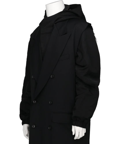GABARDINE LAYERED COAT