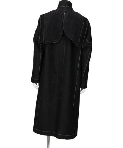 COINSIDE REVERSIBLE HERRINGBONE BONDING COAT