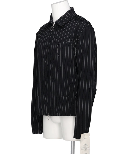 ORIGAMI BLOUSON JACKET PINSTRIPE