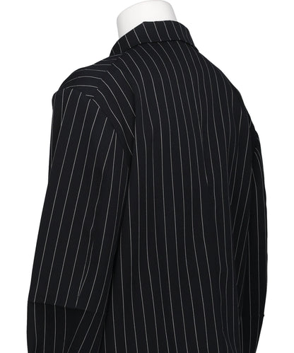 ORIGAMI BLOUSON JACKET PINSTRIPE