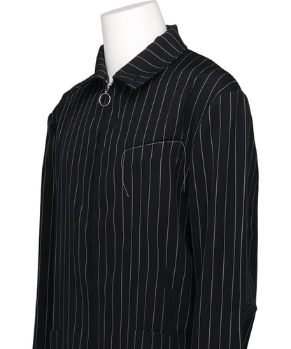 ORIGAMI BLOUSON JACKET PINSTRIPE