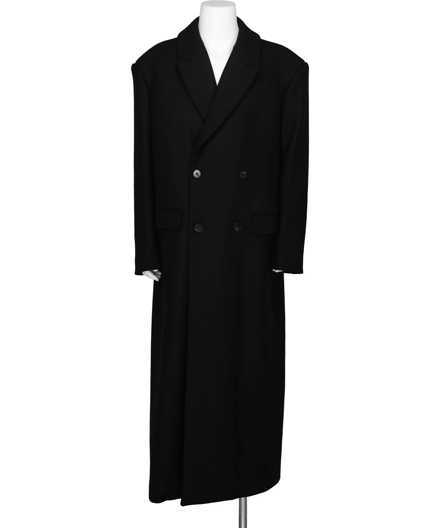 LGN LOUIS GABRIEL NOUCHI DOUBLE BREASTED SMOKING COAT