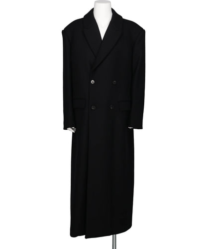 LGN LOUIS GABRIEL NOUCHI DOUBLE BREASTED SMOKING COAT