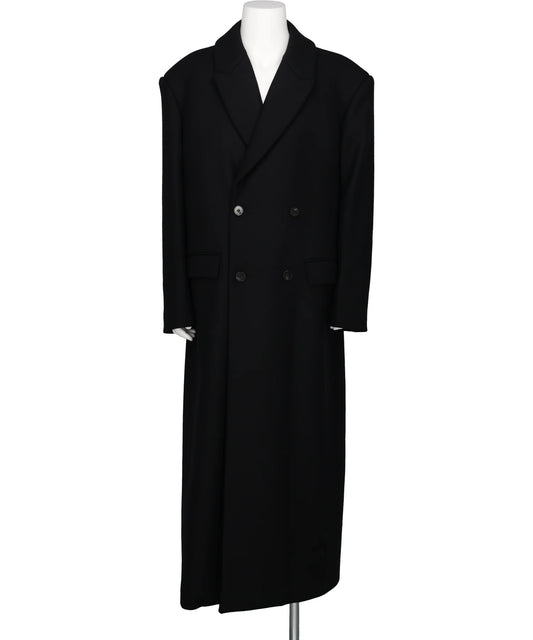 LGN LOUIS GABRIEL NOUCHI DOUBLE BREASTED SMOKING COAT