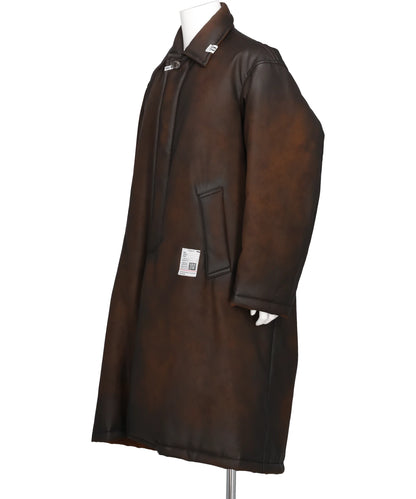 VEGAN SUEDE LEATHER COAT