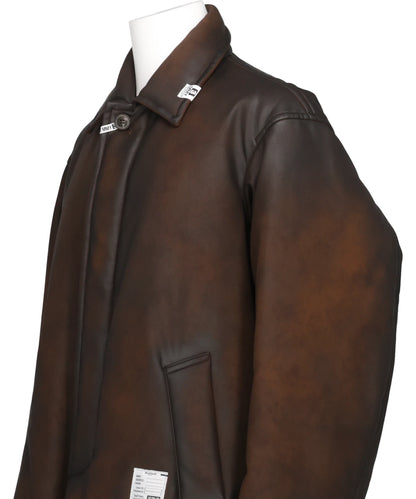 VEGAN SUEDE LEATHER COAT