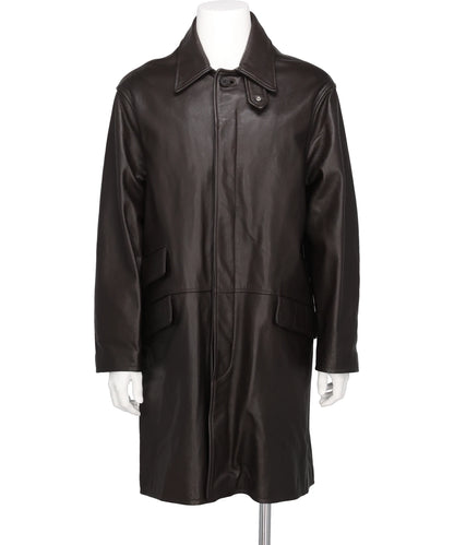 YOKE(ヨーク) 2026AW COW LEATHER BALMACAAN COAT YK25FW01016C