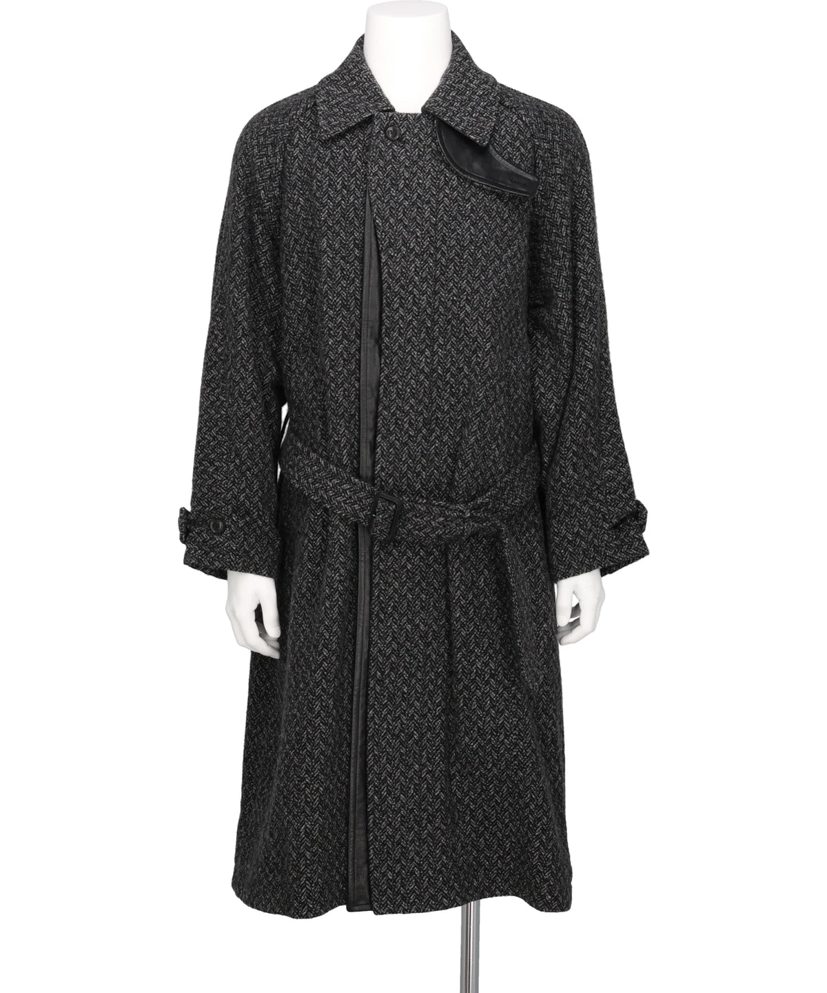 YOKE(ヨーク) 2026AW HERRINGBORN WOOL TWEEDBALMACAAN OVER COAT YK26FW01313C