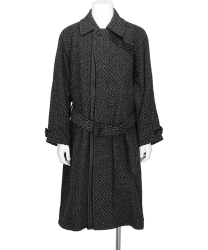 YOKE(ヨーク) 2026AW HERRINGBORN WOOL TWEEDBALMACAAN OVER COAT YK26FW01313C