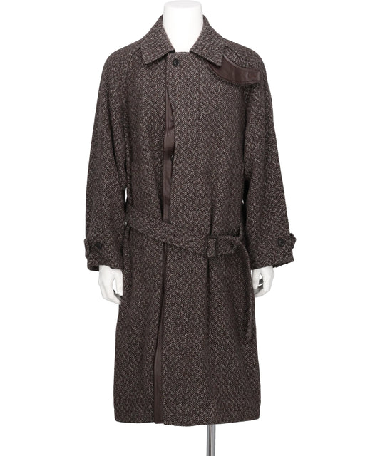 YOKE(ヨーク) 2026AW HERRINGBORN WOOL TWEEDBALMACAAN OVER COAT YK26FW01313C