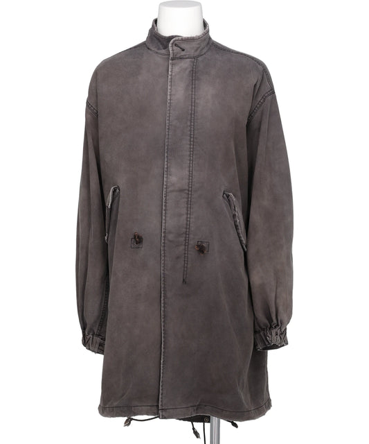 KAMIYA(カミヤ) 2026AW “EYES ONLY” HEAVY SUN-FADEDPRINTED MODS COAT G17CT027