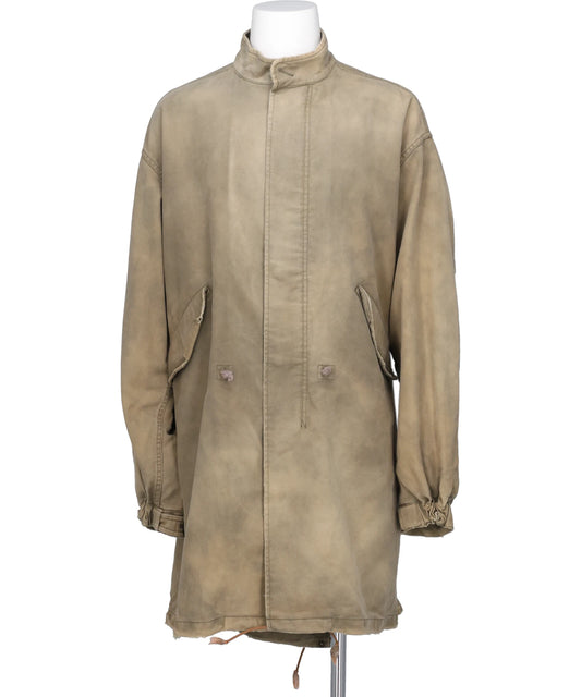 KAMIYA(カミヤ) 2026AW “EYES ONLY” HEAVY SUN-FADEDPRINTED MODS COAT G17CT027