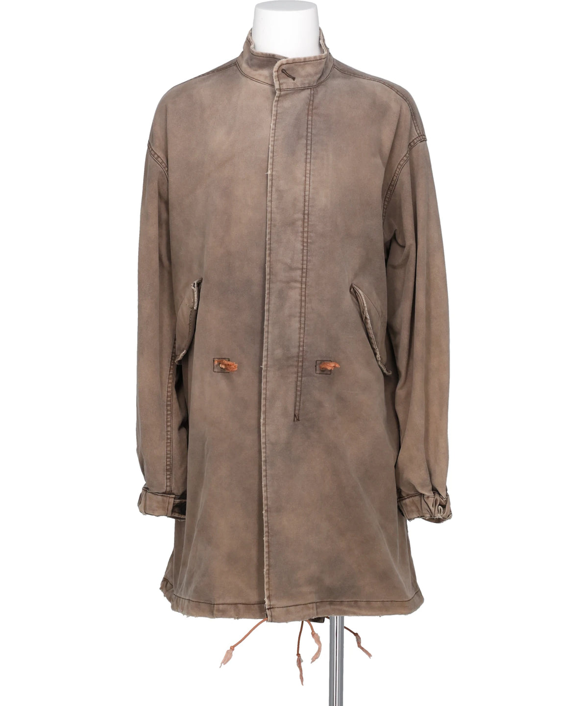 KAMIYA(カミヤ) 2026AW “EYES ONLY” HEAVY SUN-FADEDPRINTED MODS COAT G17CT027