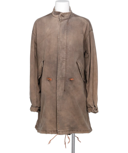 KAMIYA(カミヤ) 2026AW “EYES ONLY” HEAVY SUN-FADEDPRINTED MODS COAT G17CT027