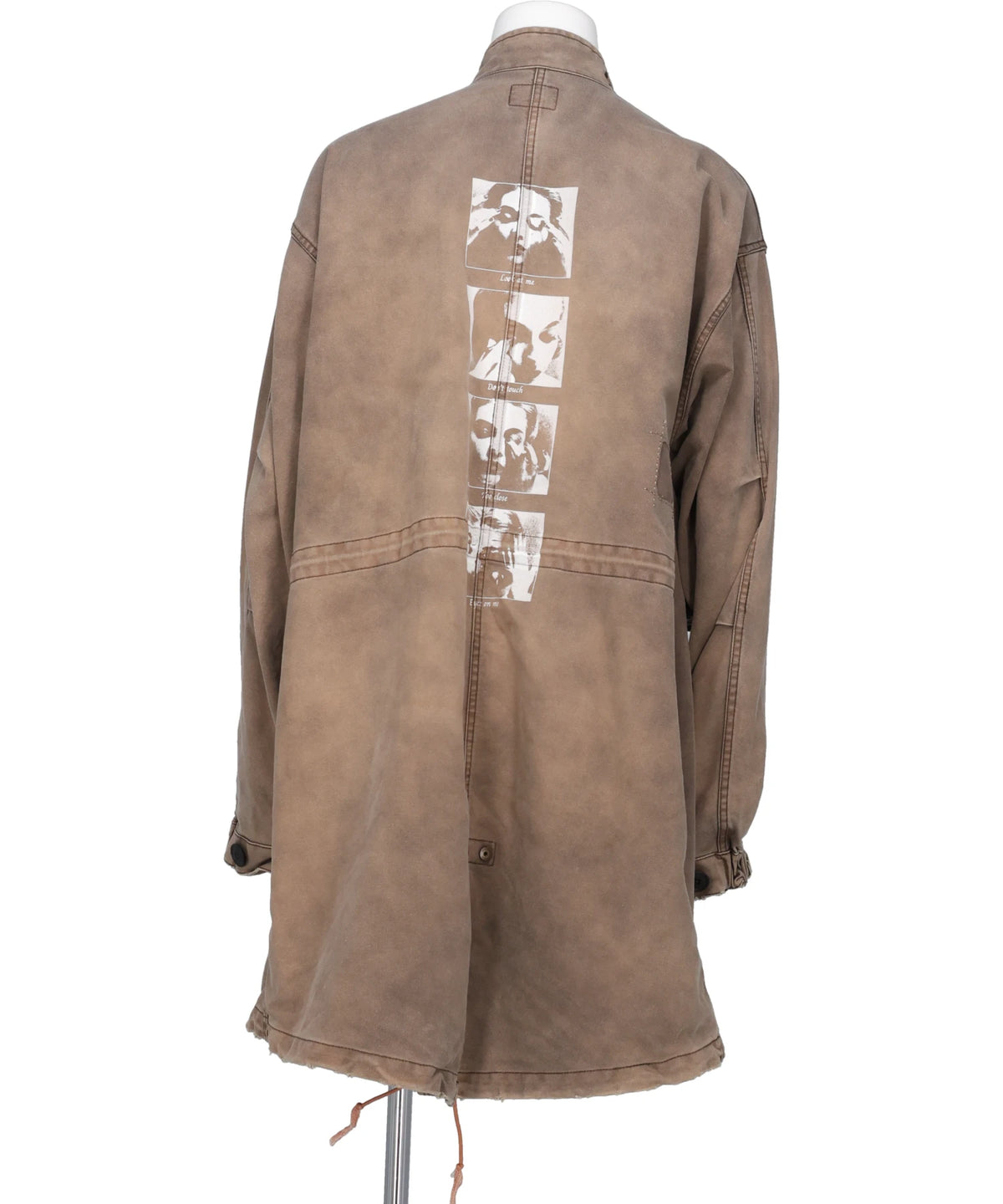 “EYES ONLY” HEAVY SUN-FADEDPRINTED MODS COAT