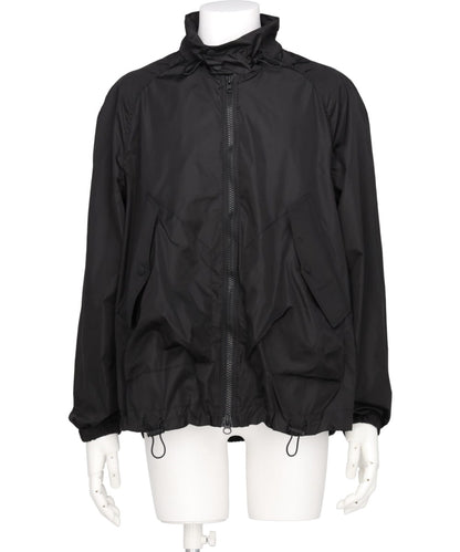 DRAWSTRING DETAIL HARRINGTON JACKET W/DAISY EMB