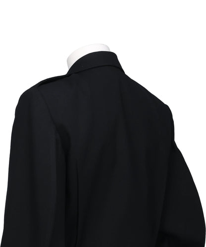 WOOL BARATHEA MASSIVE ROUNDED SLEEVEIKE JACKET