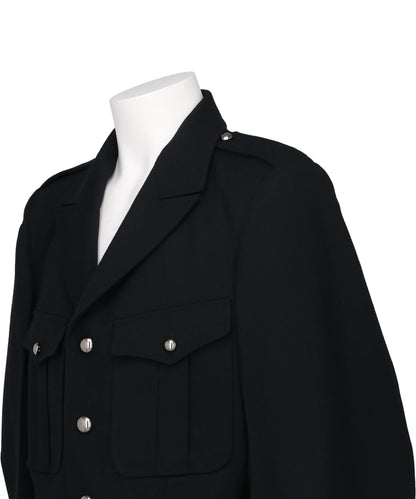 WOOL BARATHEA MASSIVE ROUNDED SLEEVEIKE JACKET