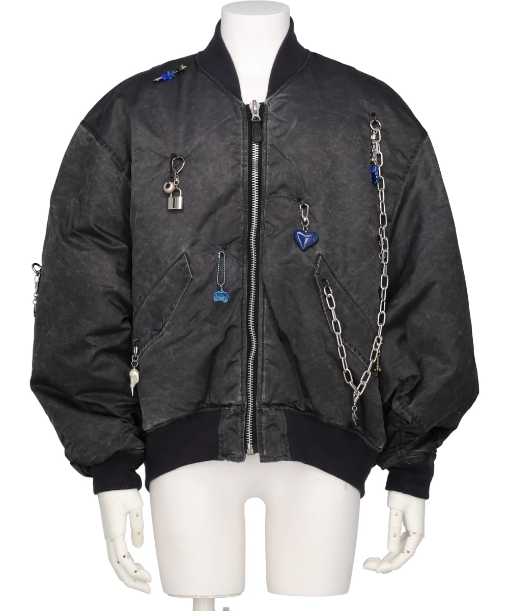 doublet(ダブレット) KEY CHAIN DECORATED BOMBER JACKET