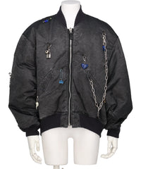 doublet(ダブレット) KEY CHAIN DECORATED BOMBER JACKET