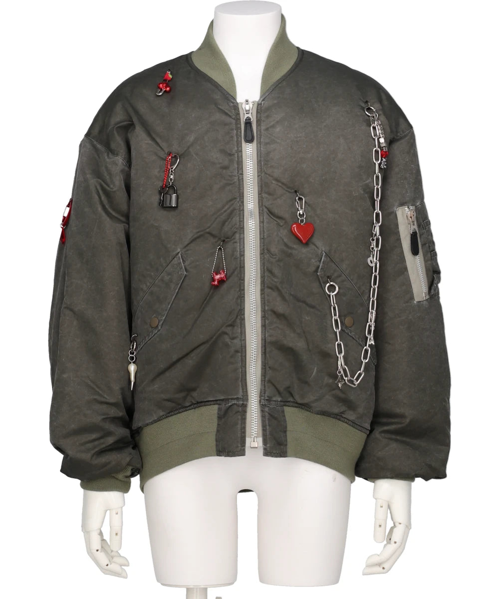 doublet(ダブレット) KEY CHAIN DECORATED BOMBER JACKET