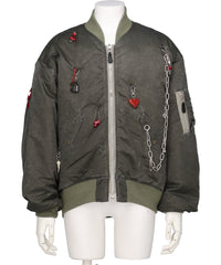 doublet(ダブレット) KEY CHAIN DECORATED BOMBER JACKET