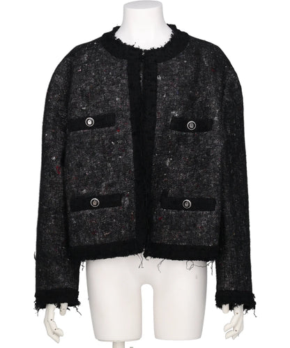 RECYCLED FELT TWEED-STYLE JACKET – MIDWEST ONLINE STORE