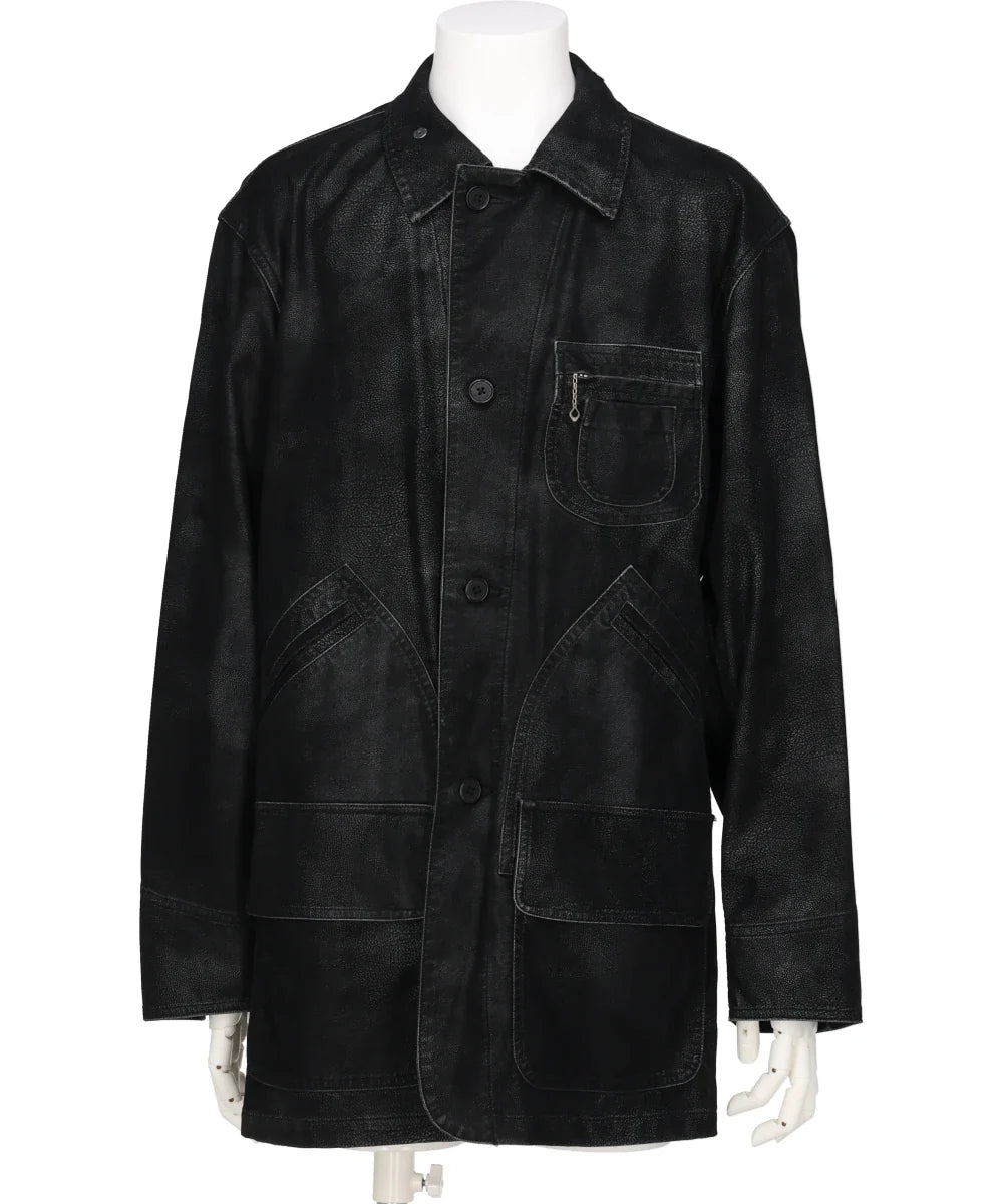 ARTIFICIAL LEATHER HUNTING JACKET