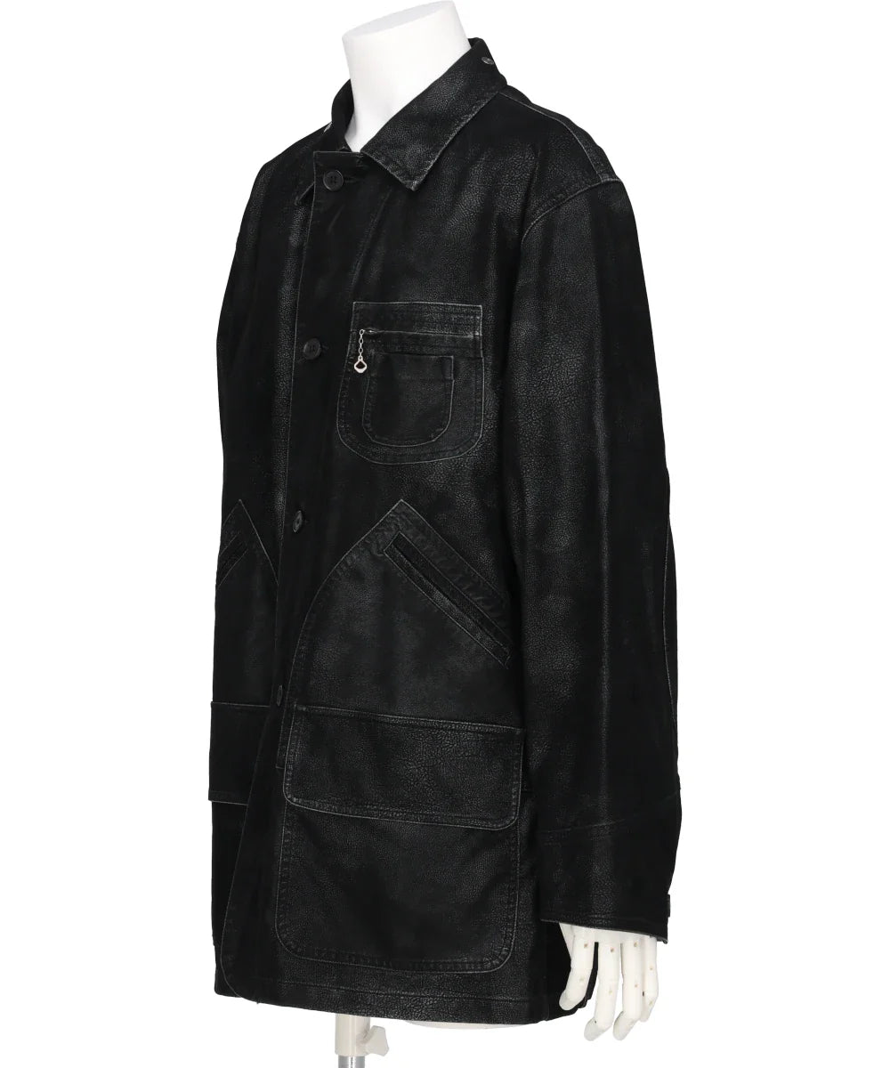 ARTIFICIAL LEATHER HUNTING JACKET