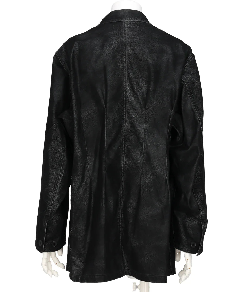 ARTIFICIAL LEATHER HUNTING JACKET