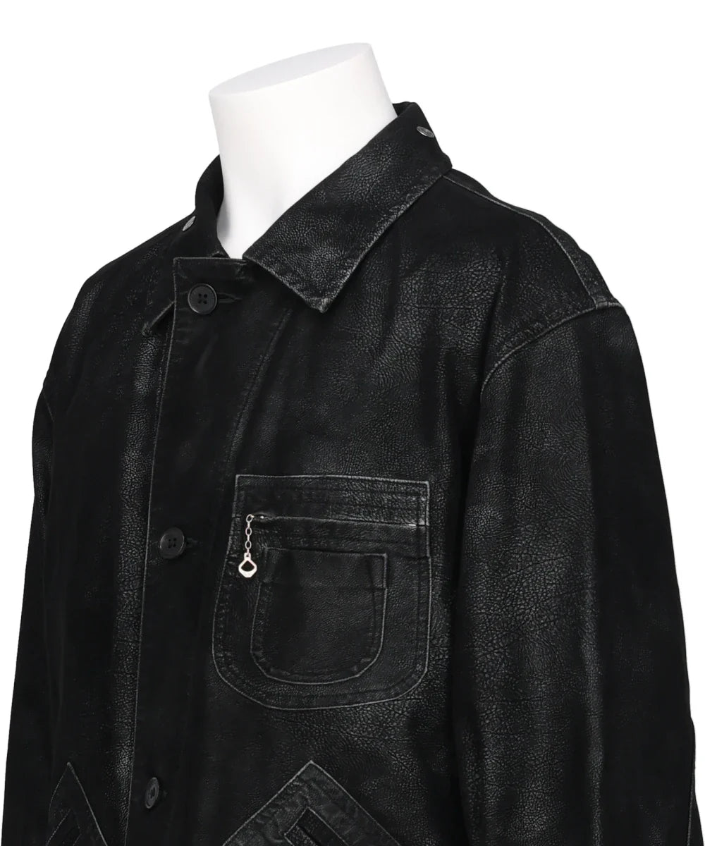 ARTIFICIAL LEATHER HUNTING JACKET