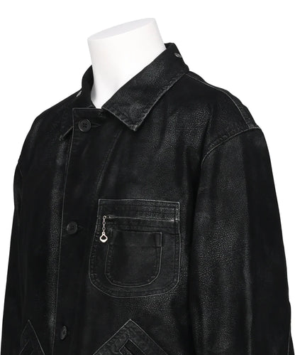 ARTIFICIAL LEATHER HUNTING JACKET