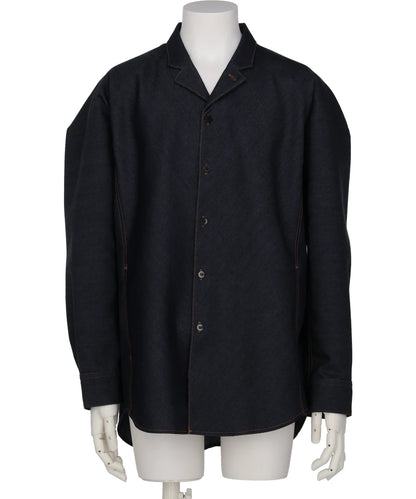 SHIRT JACKET IN WOOL DENIM