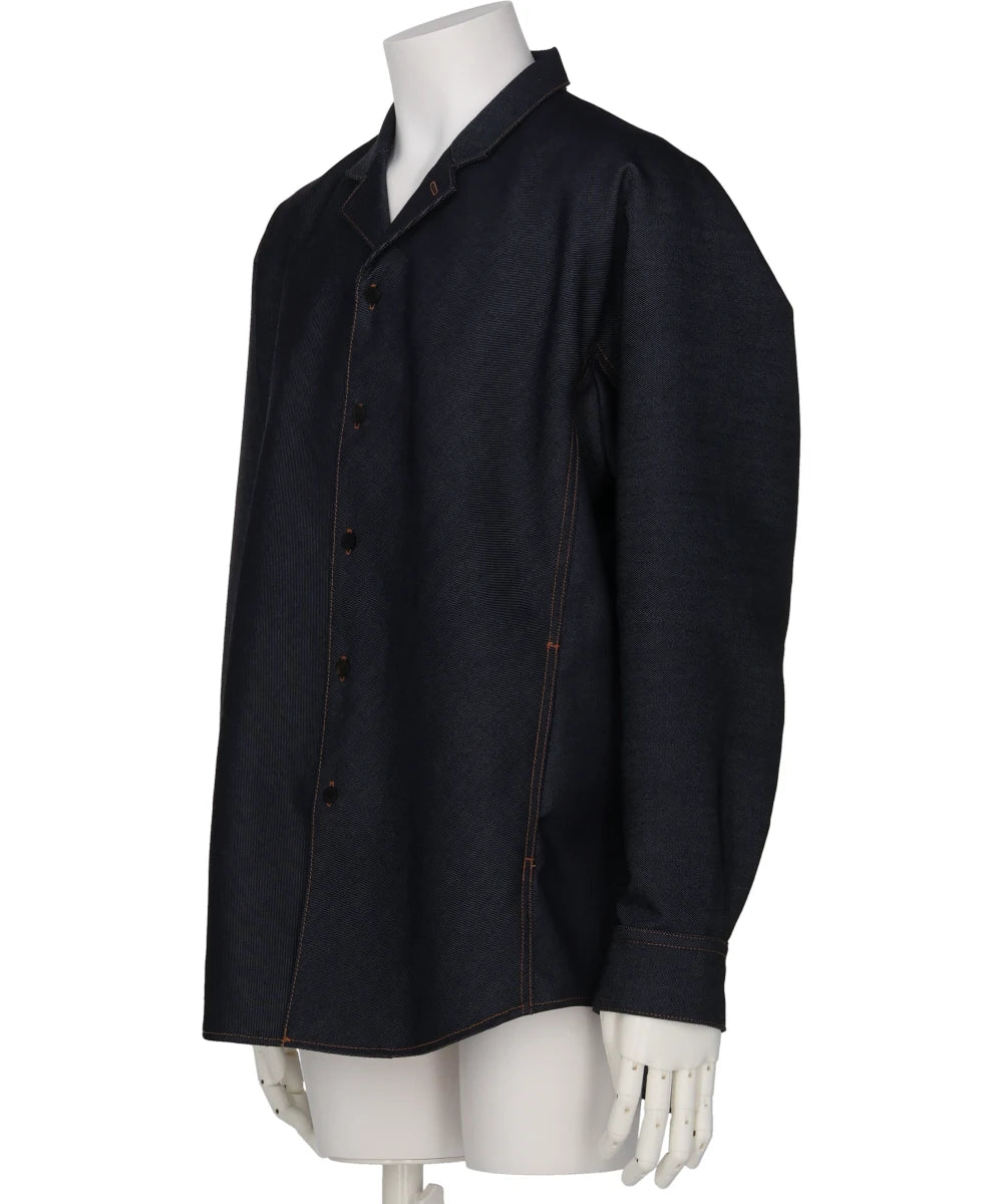SHIRT JACKET IN WOOL DENIM