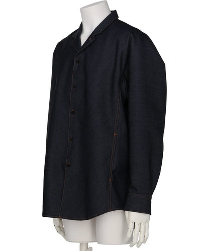 SHIRT JACKET IN WOOL DENIM