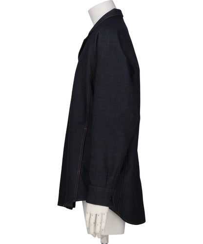 SHIRT JACKET IN WOOL DENIM