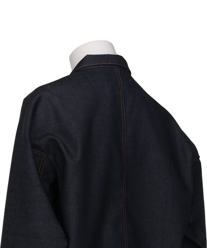 SHIRT JACKET IN WOOL DENIM
