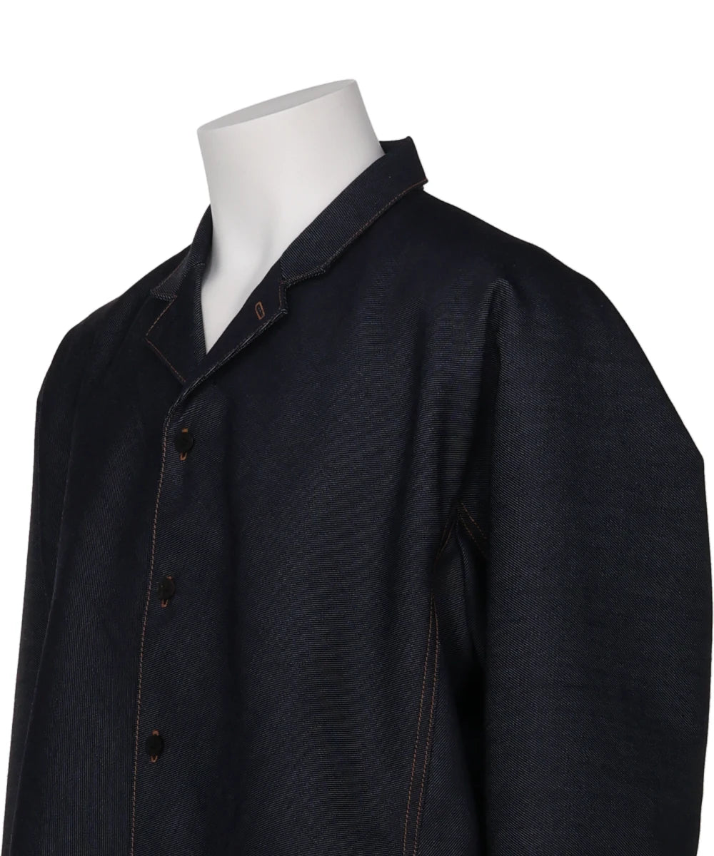 SHIRT JACKET IN WOOL DENIM