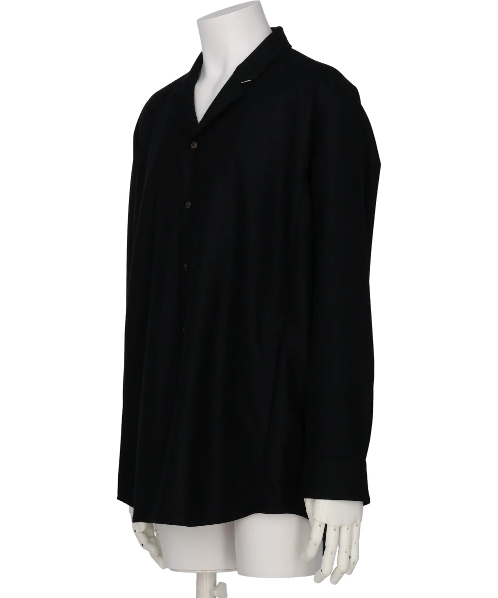 SHIRT JACKET IN WOOL FLANNEL