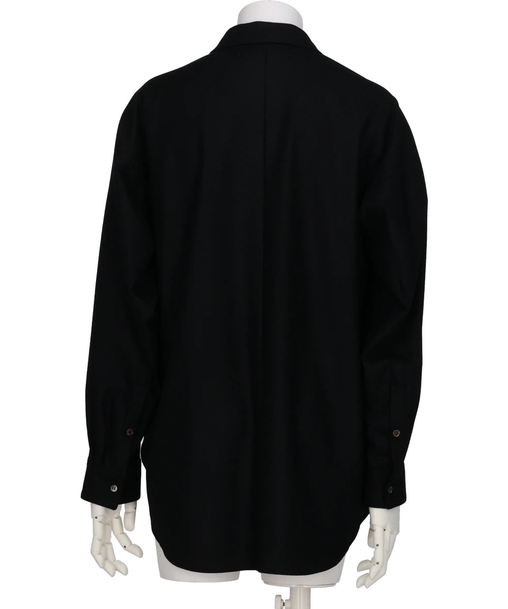 SHIRT JACKET IN WOOL FLANNEL